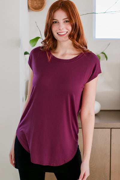 Cassidy Cap Sleeve Bamboo Boyfriend Tunic