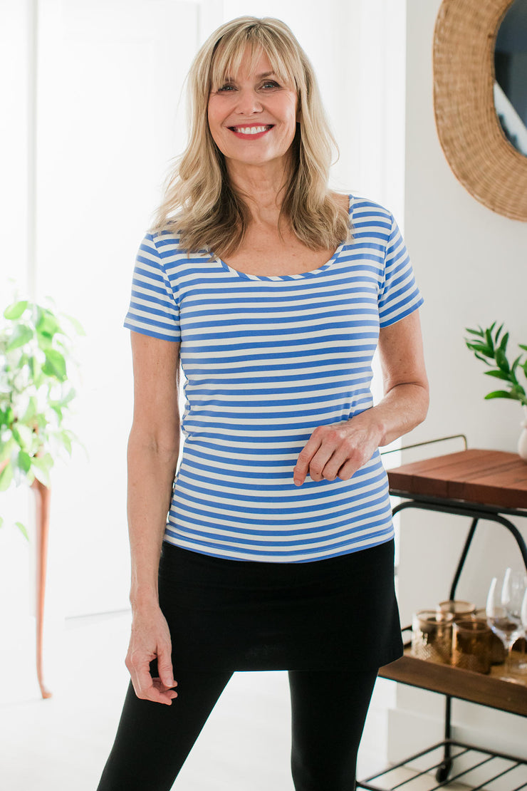 Heidi Scoop Neck Bamboo Tee Shirt