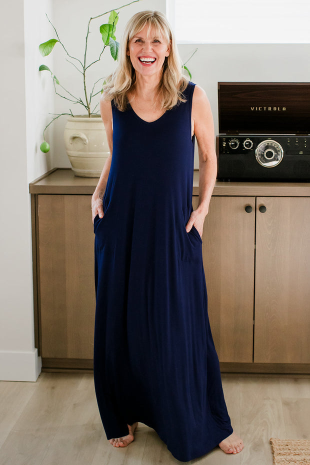 Kinsley Sleeveless Bamboo Maxi Dress