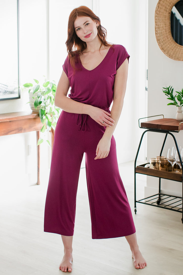 Kiova V-Neck Bamboo Jumpsuit