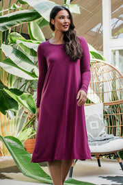 Neesha Scoop Neck Long Sleeve Nightgown