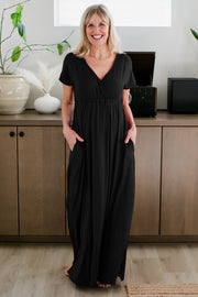 Zoey Crossover Bamboo Maxi Dress