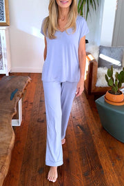 Gillian Piped Bamboo Pajama Pant