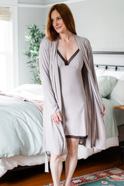 Iris Lace Bamboo Nightgown