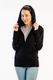 Scarlet Zip-Up Bamboo & Organic Cotton Sweatshirt Hooded Jacket