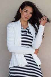 Tatum Hi-Low Bamboo Cardigan Wrap